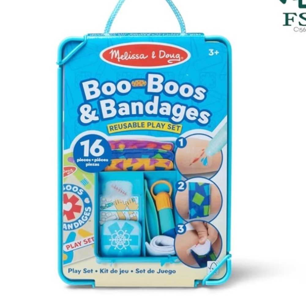 Melissa & Doug Boo-Boos & Bandages Play Set - Light Blue